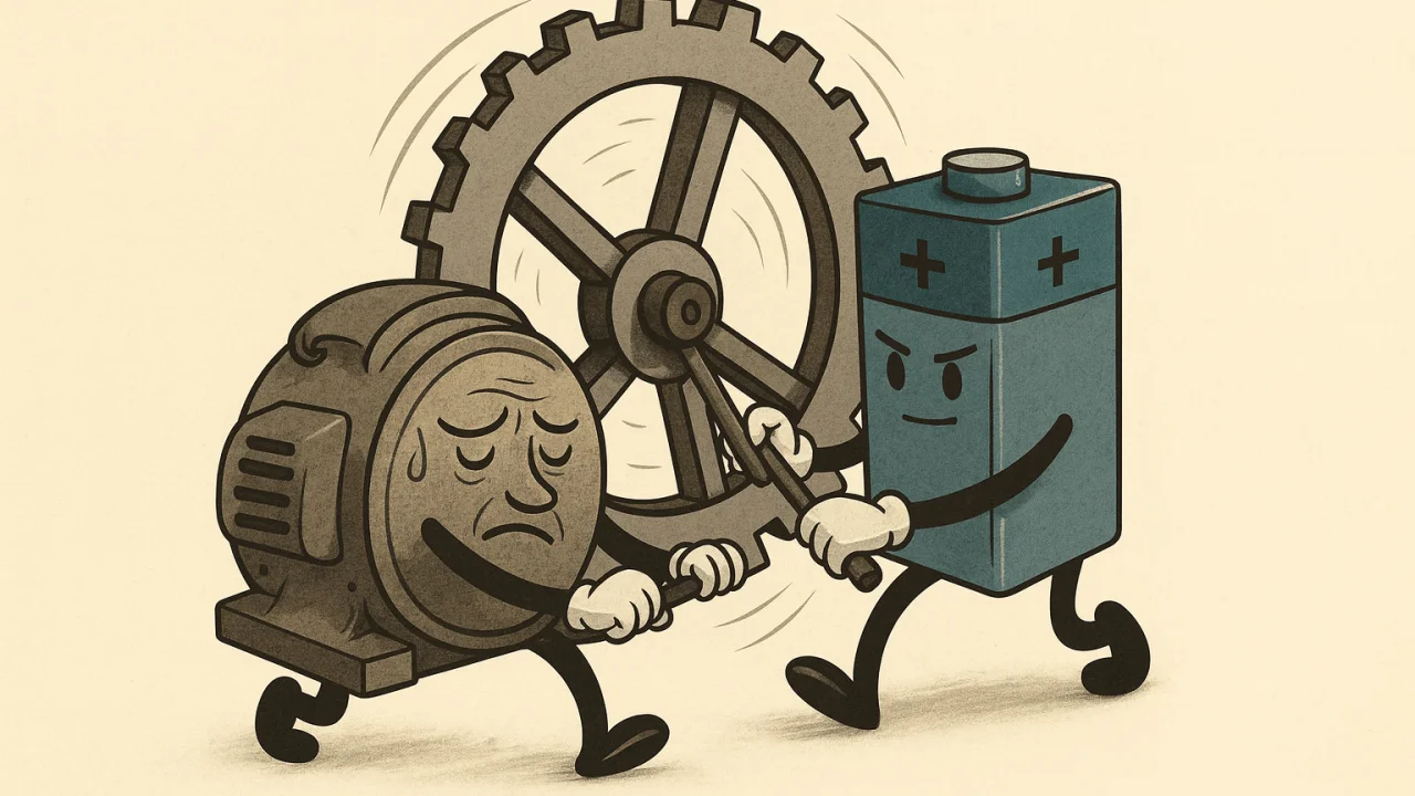 De la inercia al control: cómo se estabiliza una red sin masa