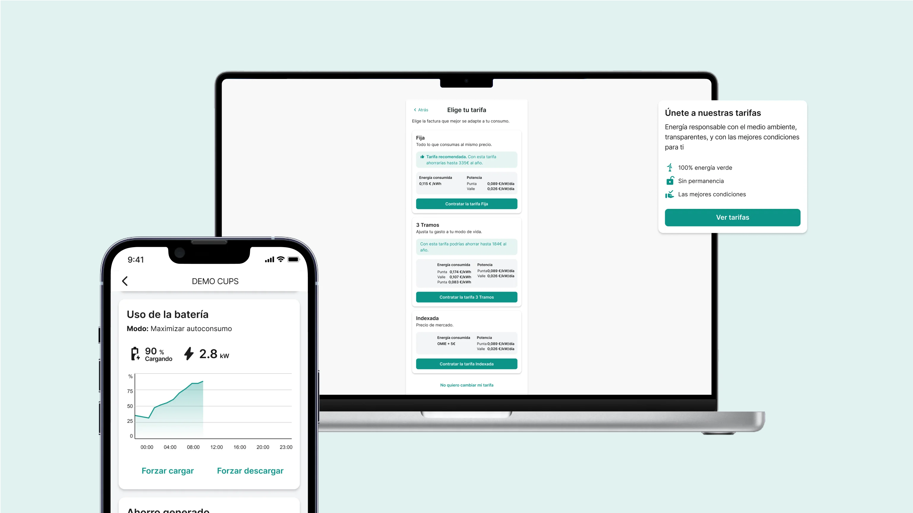 Control de baterías, mejoras en desagregación y contratación digital