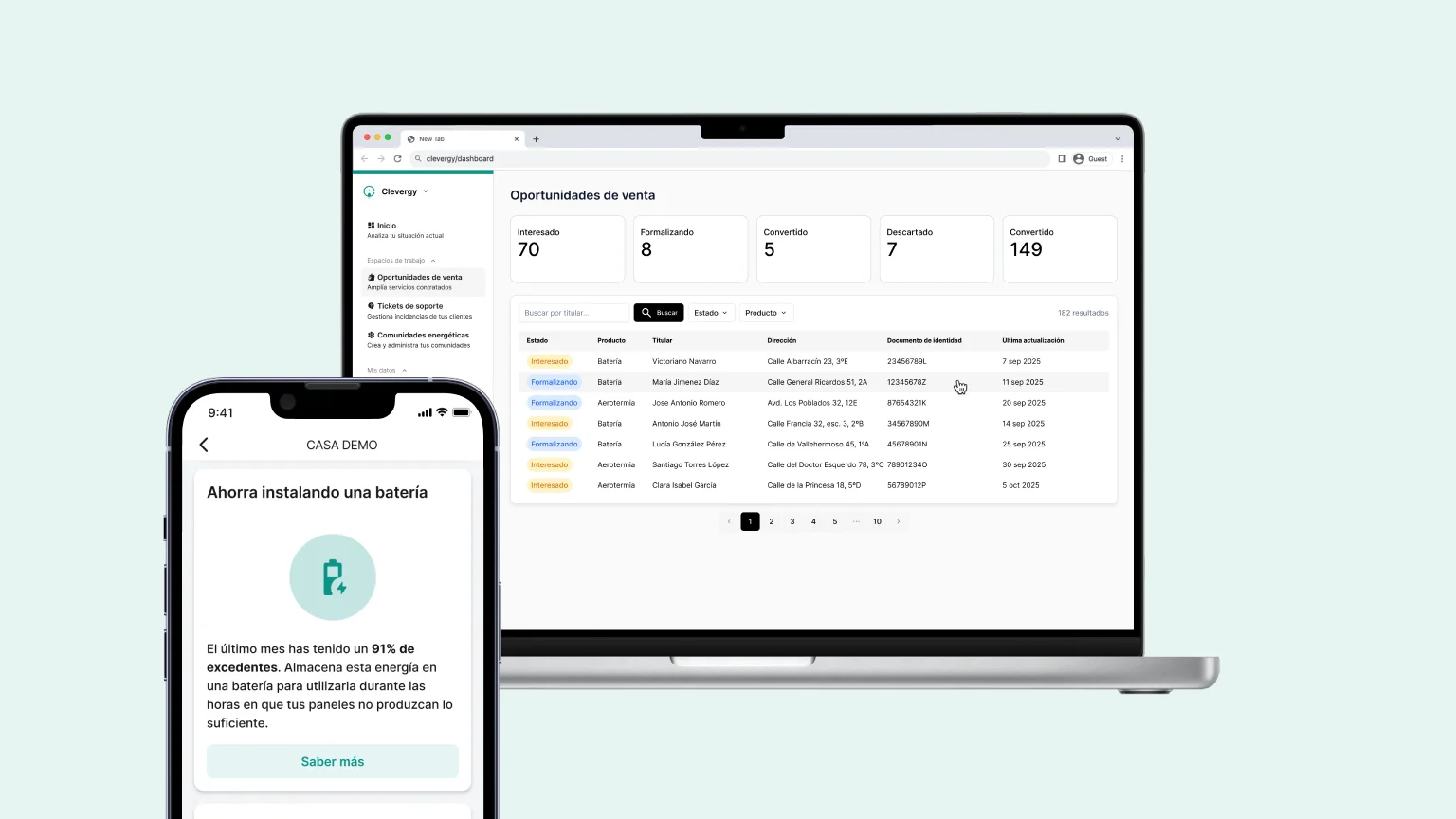Genera oportunidades de venta reales con tus clientes de autoconsumo
