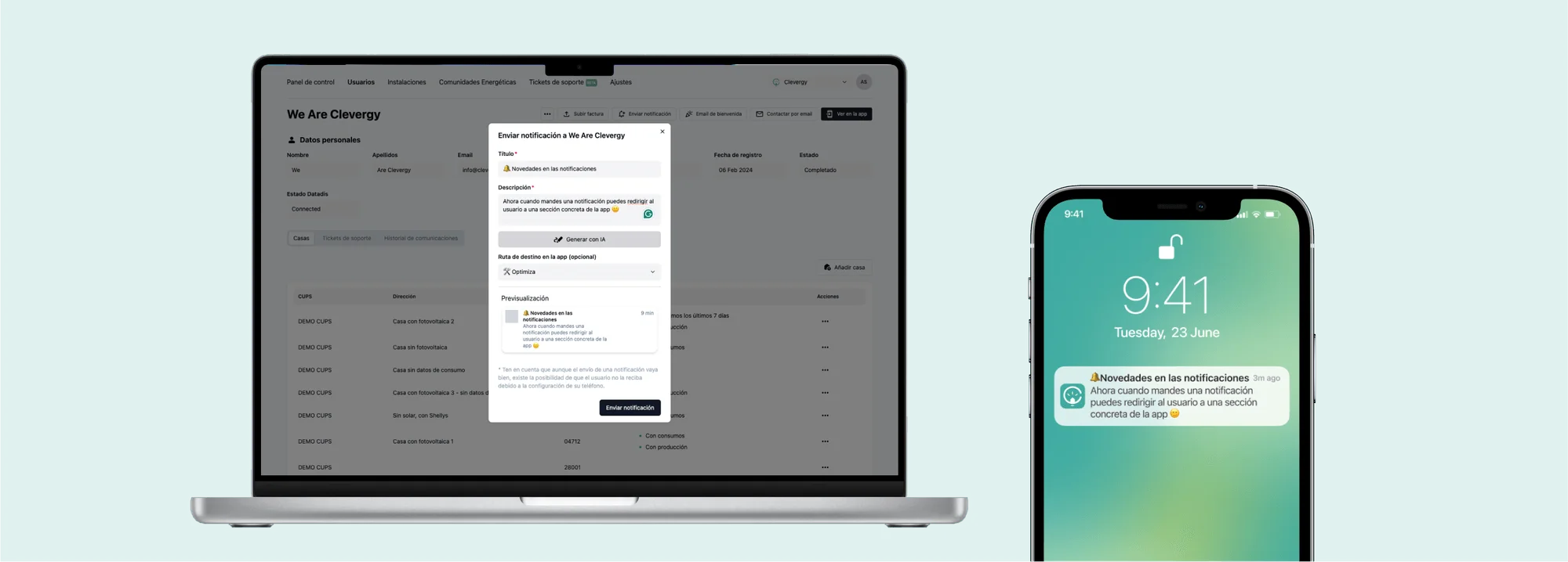 Novedades septiembre 2024: notificaciones e integraciones de dispositivos inteligentes